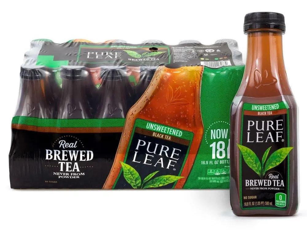 Pepsi Pure Leaf Unsweetened Black Tea 16.9oz 18pk