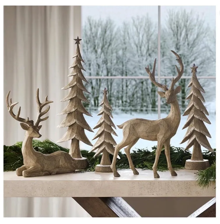 Deer and Tree Decor Set