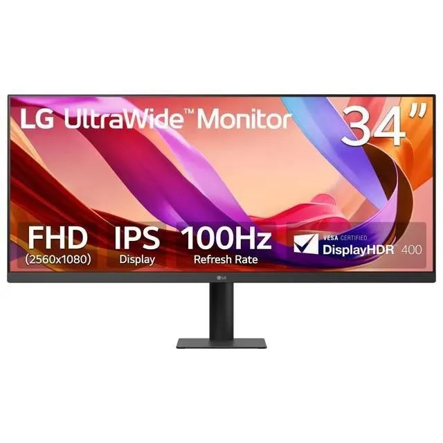 LG 34 UltraWide FHD 100Hz Computer Monitor