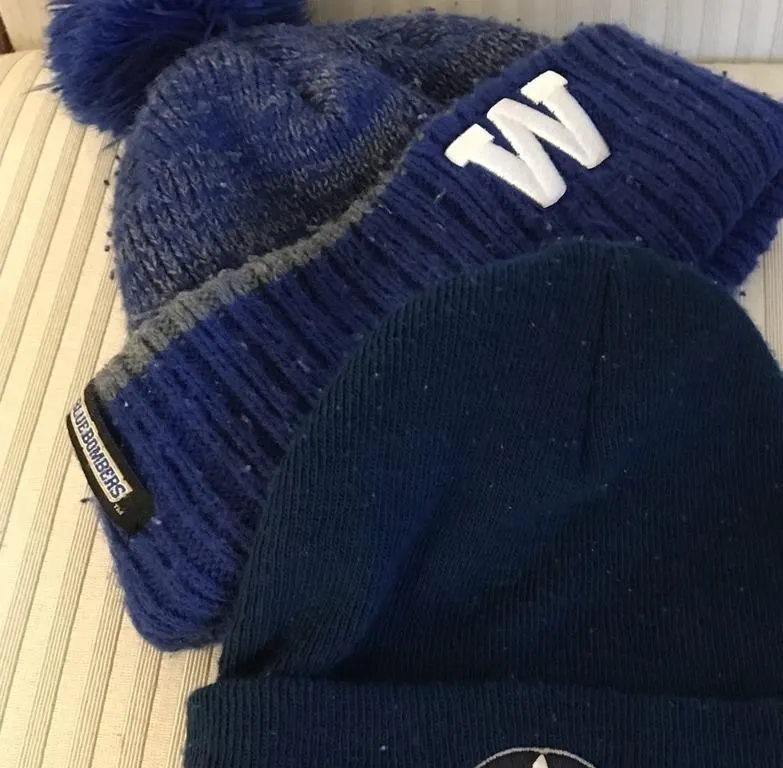 Winnipeg JETS & Blue Bomber Winter Touques