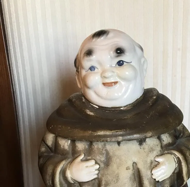Antique Ceramic Thou Shalt Not Steal Cookie