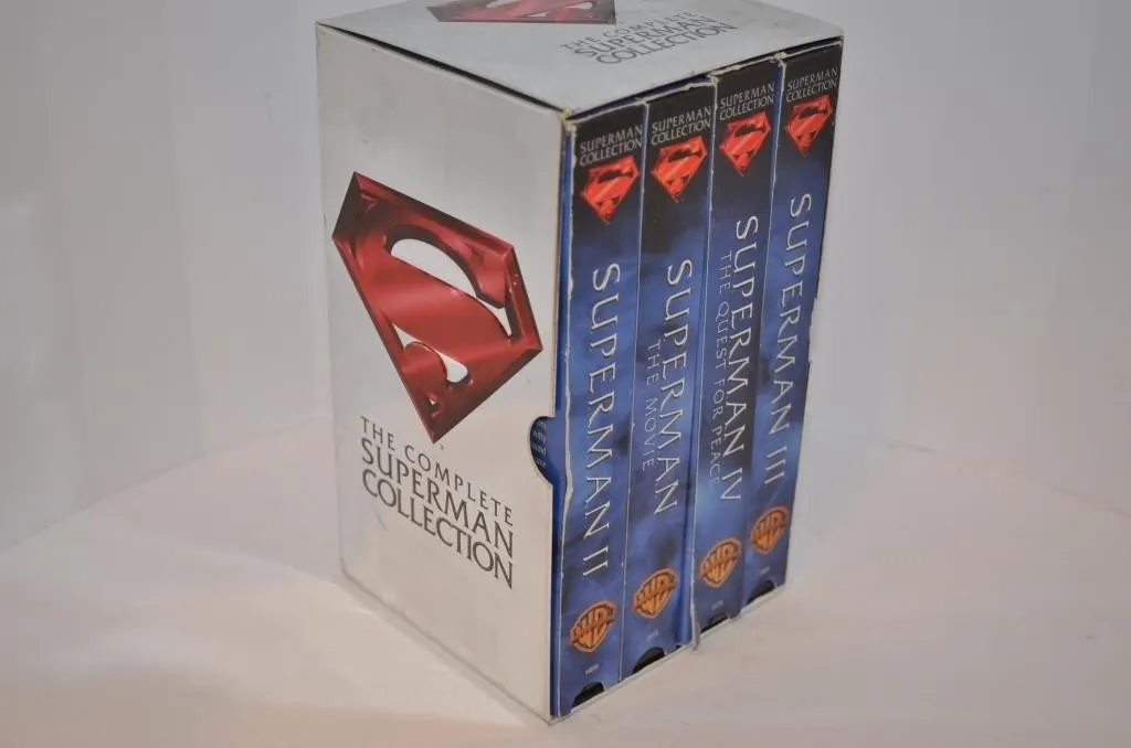 VHS box set titled The Complete Superman