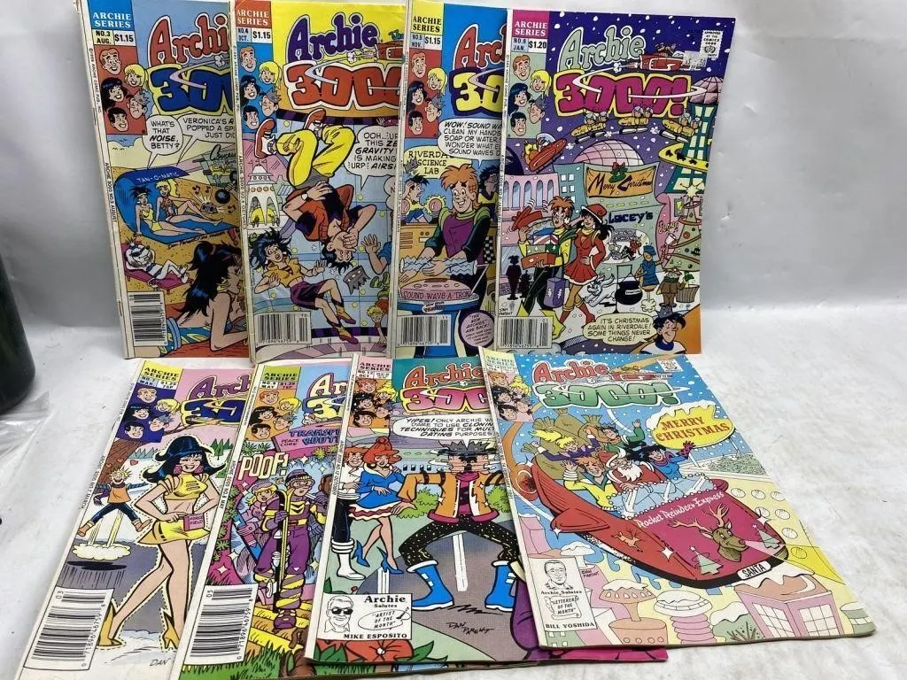 Archie 3000! comic lot, 8 issues