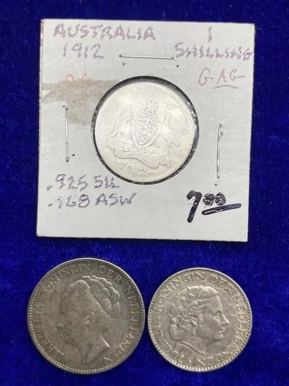 World Silver Coin Lot: Australia & Netherlands