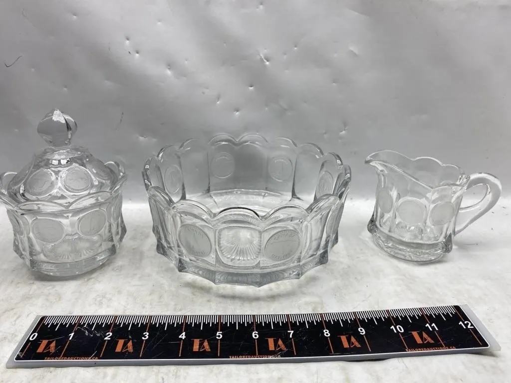 Canada 1867-1967 Centennial Glass Sugar & Creamer
