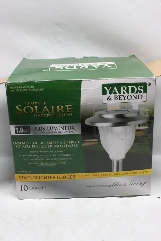 Yards & Beyond Solar Accent Lights, Set of 10