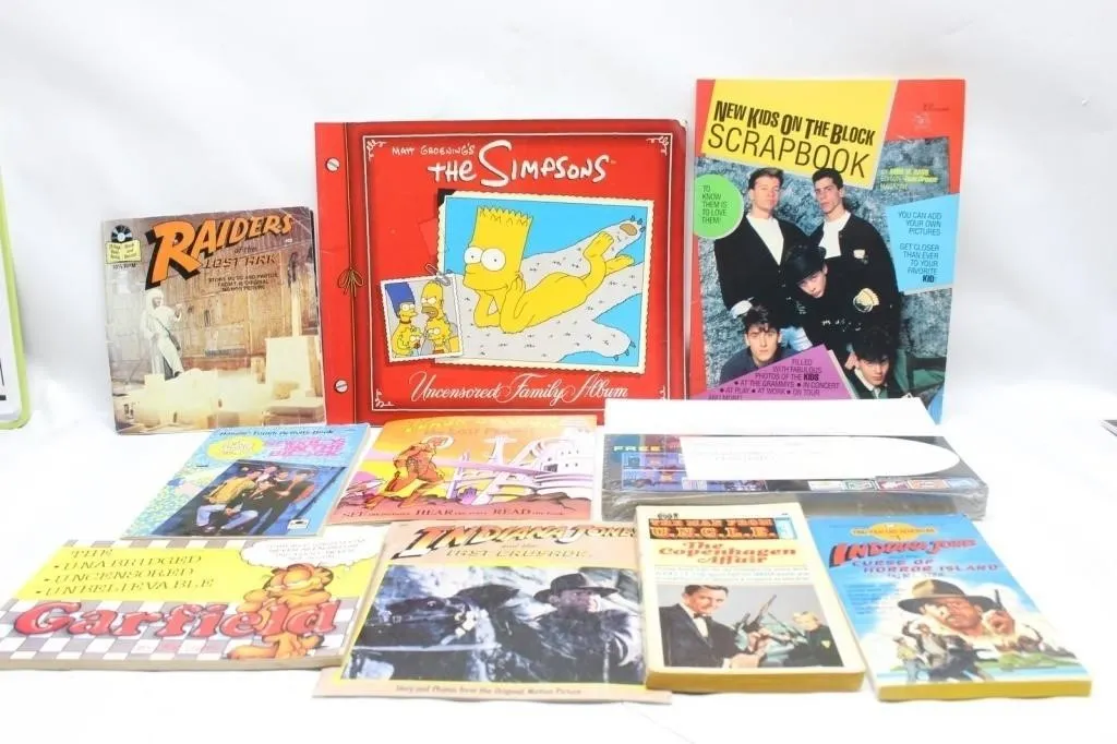 Simpsons, Indiana Jones & Pop Culture Book Lot