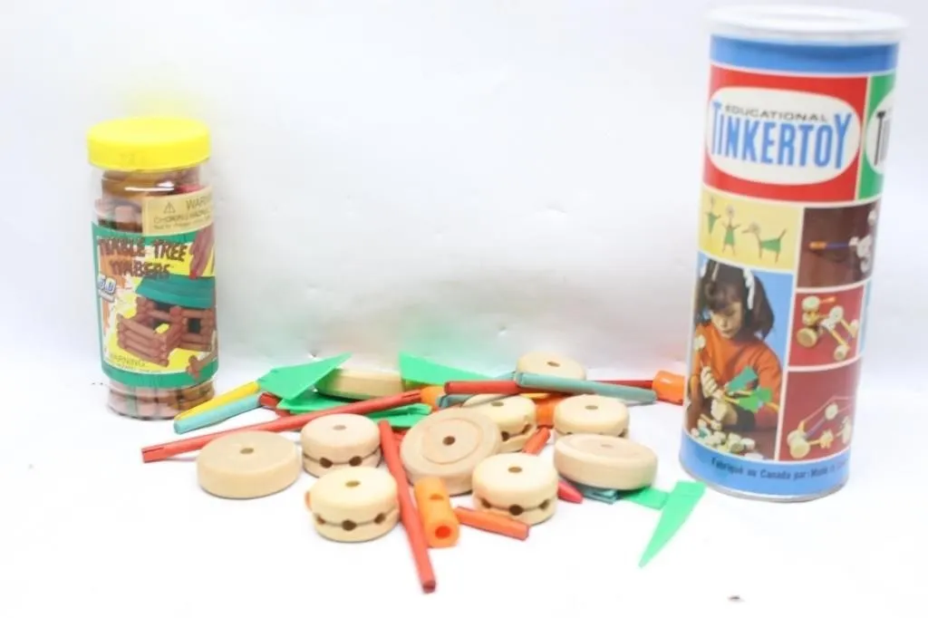 Tumble Tree Timbers & Tinkertoy Building Sets