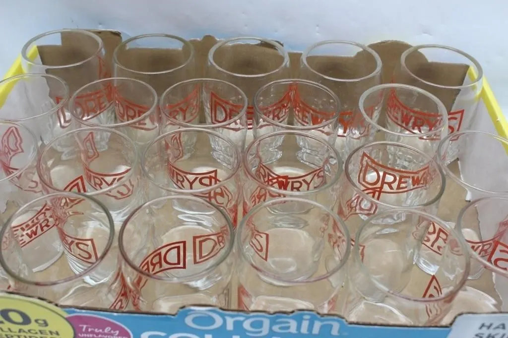 Drewrys beer glasses set