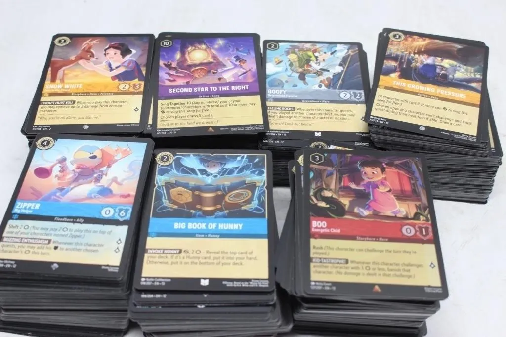 Disney Lorcana TCG Card Lot - Assorted Bulk Cards