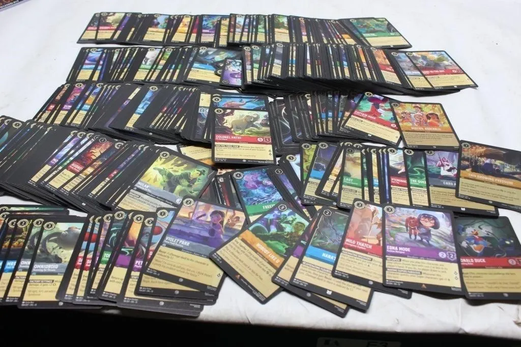 Large Disney Lorcana Trading Card Game Lot