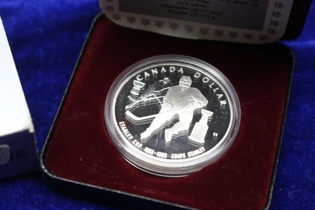 1993 Canada Proof Silver Dollar - Stanley Cup