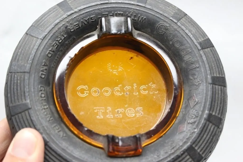 Vintage Goodrich Tires Rubber Tire Ashtray