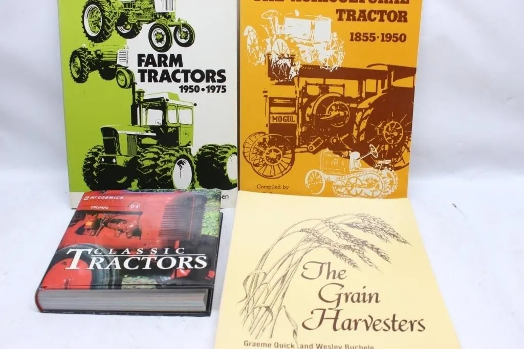 4 Vintage Tractor & Farm Machinery Books