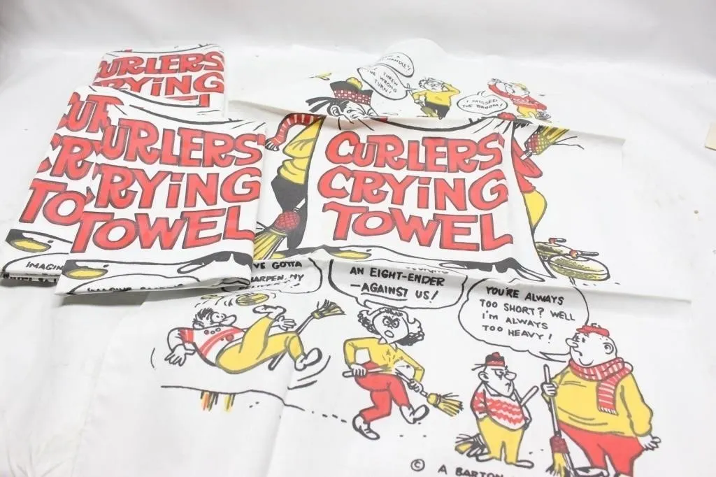 Curlers' Crying Towel Curling Cartoon Towels (3)