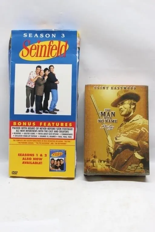 Seinfeld Season 3 & Man With No Name Trilogy DVDs