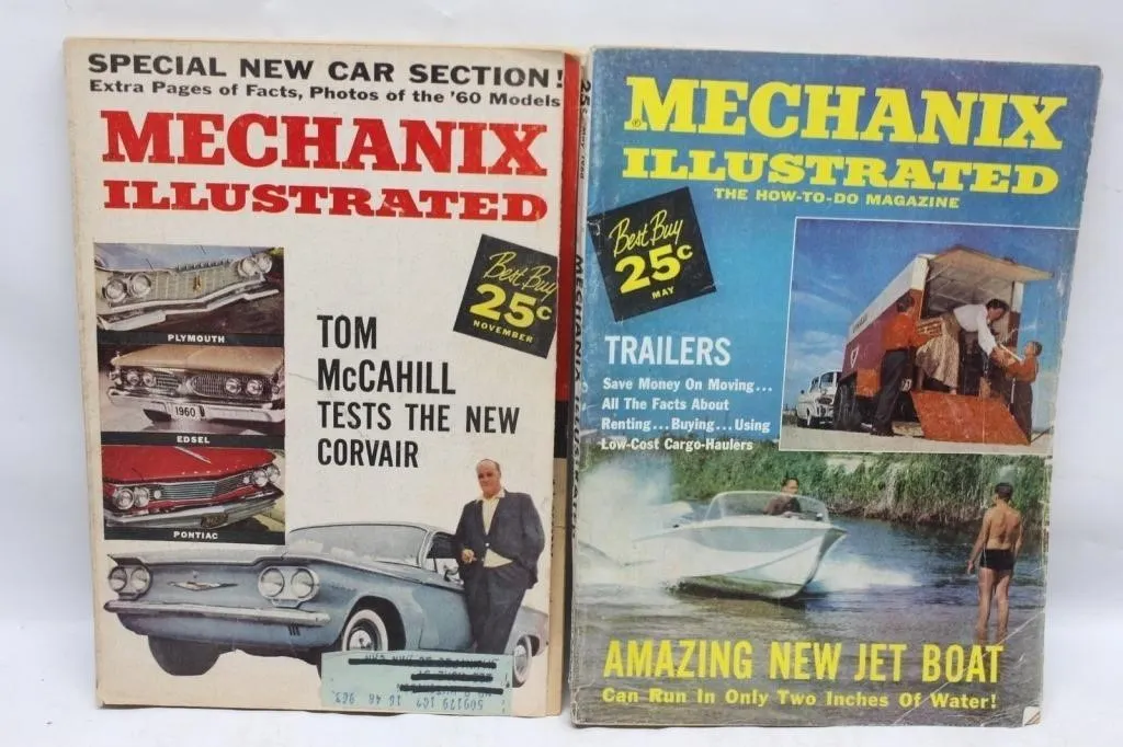 1960 Mechanix Illustrated Magazines, 2 Issues