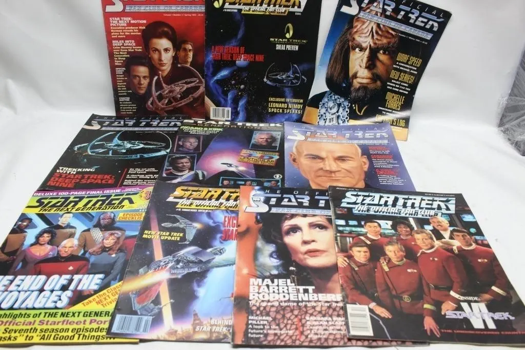 Star Trek Official Fan Club Magazines Lot (10