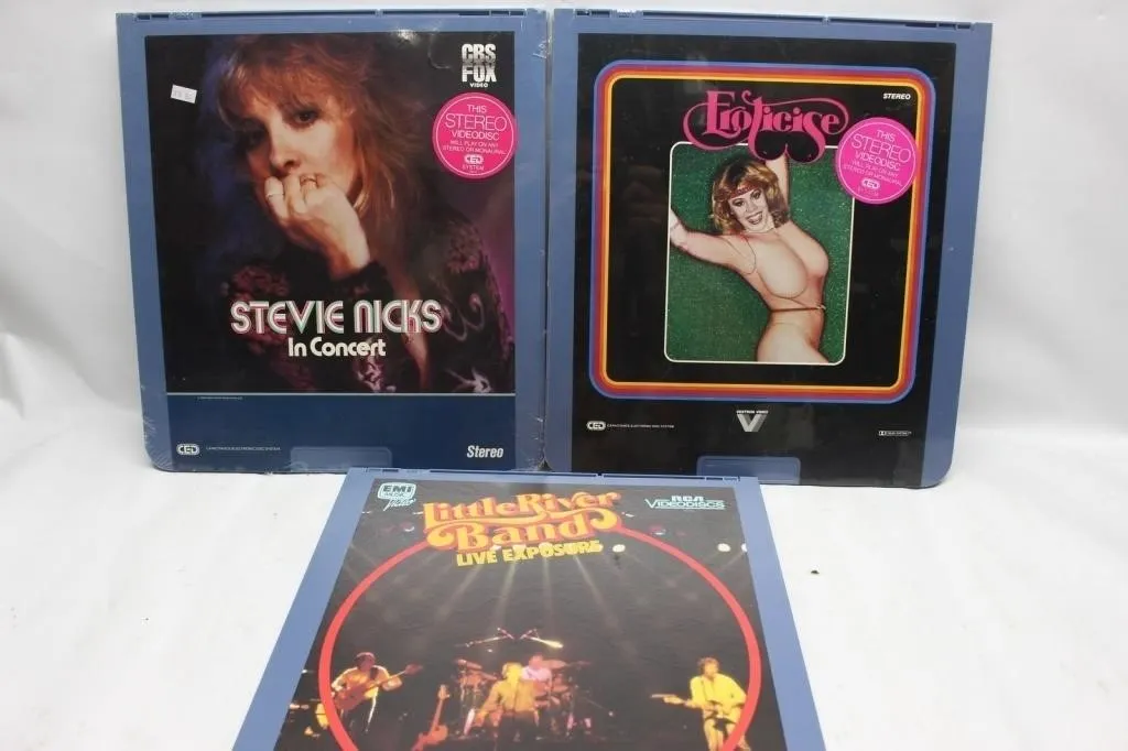 CED Videodiscs & Buffy Trading Cards Lot