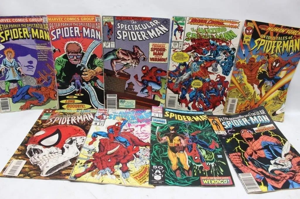 Marvel Spider-Man Comic Book Lot (10 Issues)