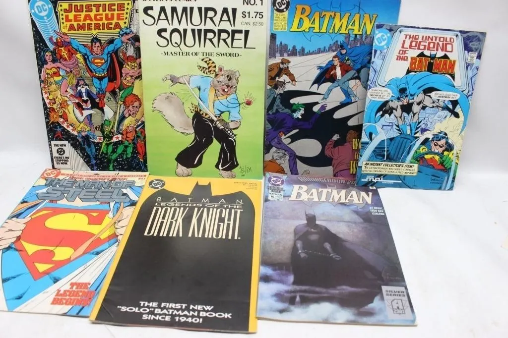 DC & Marvel Comic Book Lot: Batman, Spider-Man