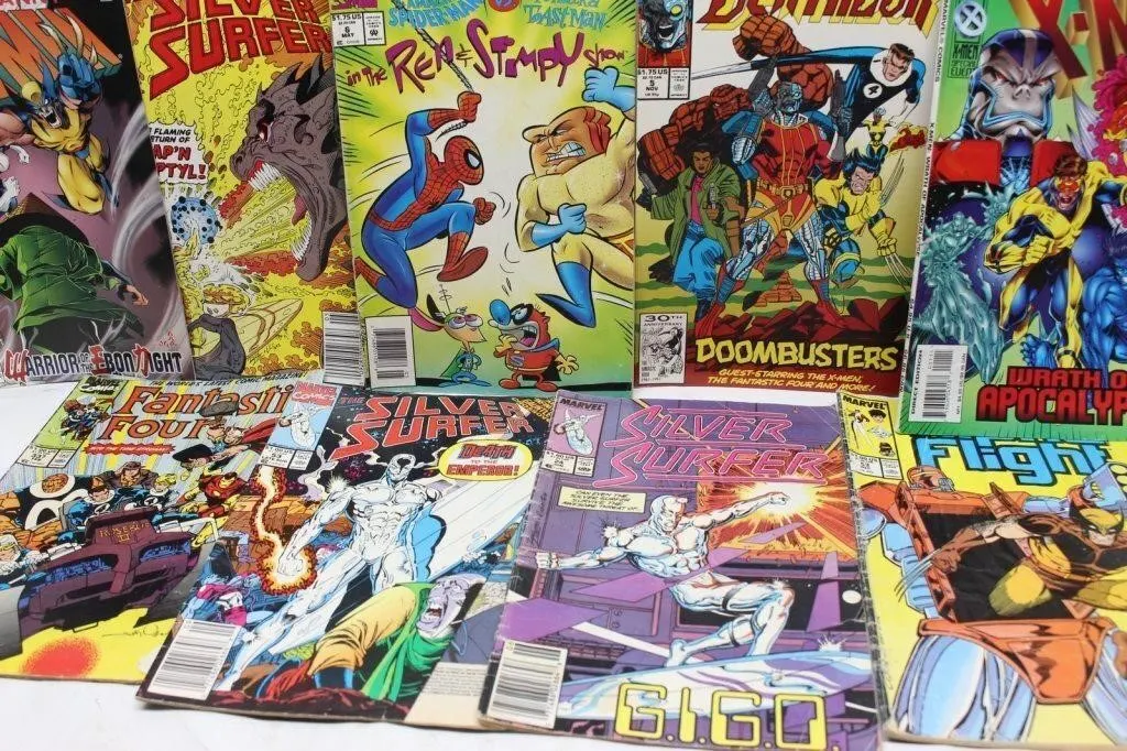 Marvel Comics Lot: X-Men, Silver Surfer & More