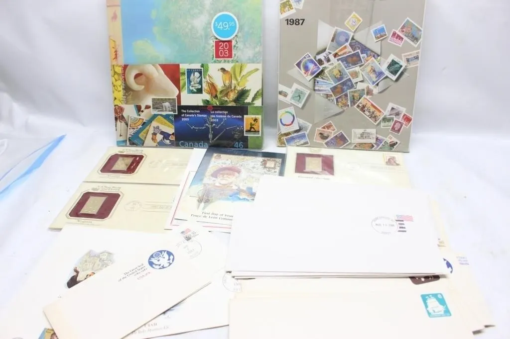 Canada & US Stamp Collection Lot with FDCs