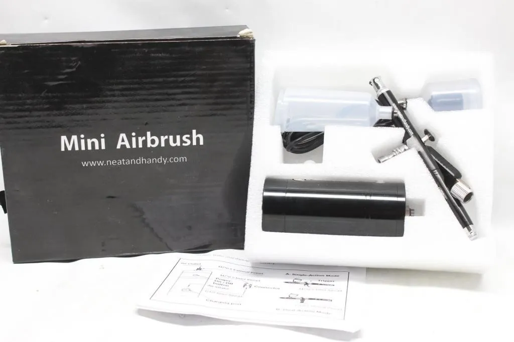 Mini Airbrush Kit with Compressor and Accessories