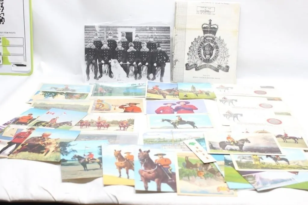 RCMP Postcards, Photo & 1973 Commemorative Cover