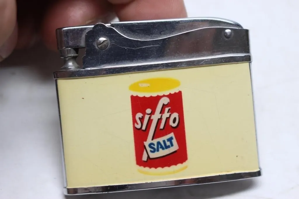 Vintage Sifto Salt Advertising Lighter, Japan