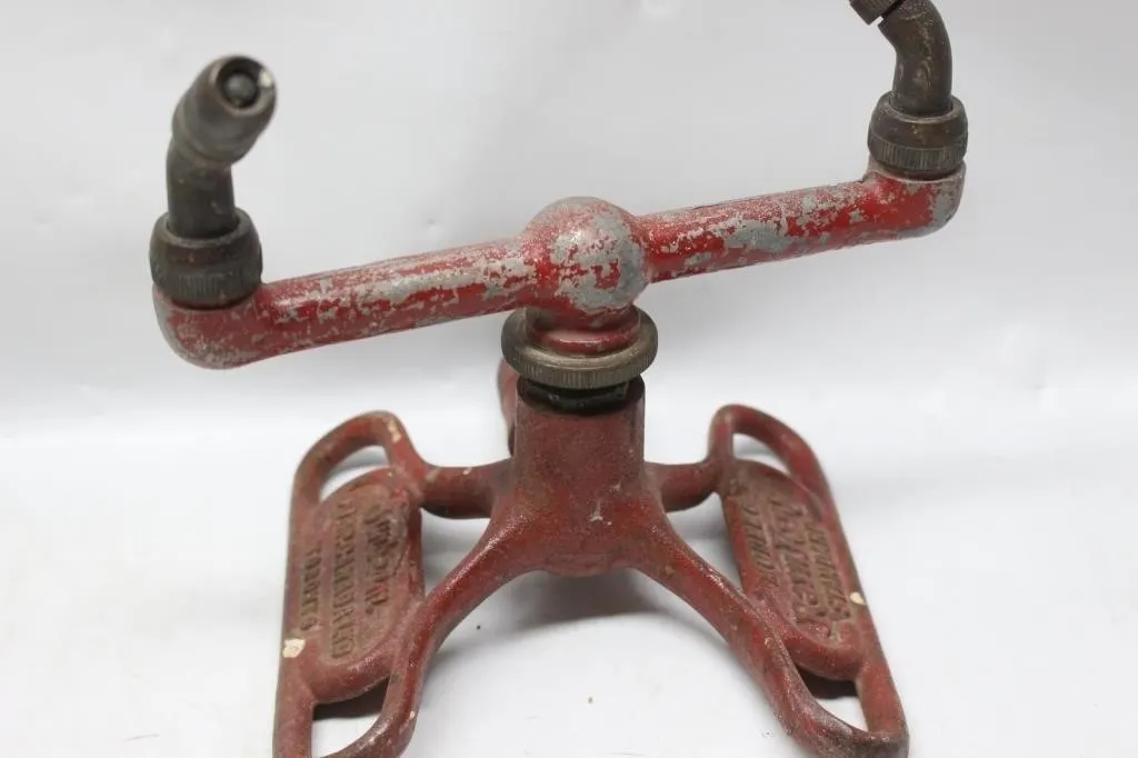 Vintage Cast Iron Sled-Base Lawn Sprinkler