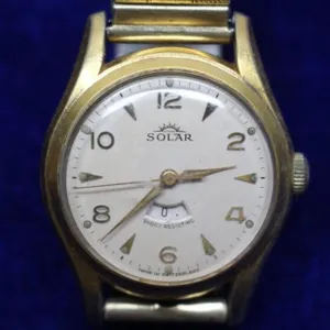Solar Swiss Wristwatch, Engraved 1959, Expansion