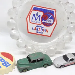 Molson Jets Ashtray & Toy Cars Lot