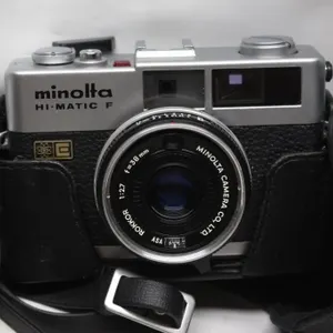 Minolta Hi-Matic F 35mm Rangefinder Camera w/ Case