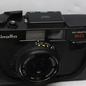Minolta Hi-Matic SD 35mm Camera with Case