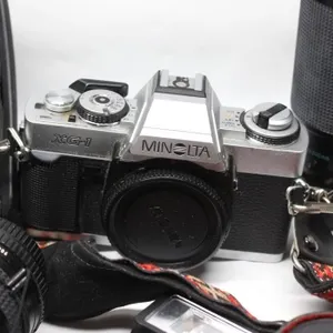 Minolta XG-1 Camera, Lenses, Flash & Bag