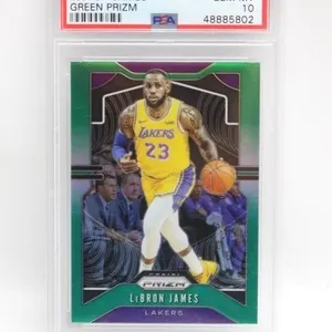 2019 Panini Prizm LeBron James Green Prizm PSA 10