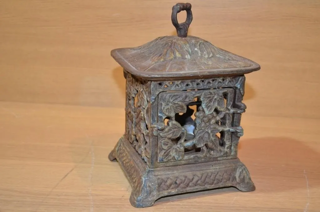 Japanese-style cast iron garden pagoda or tea