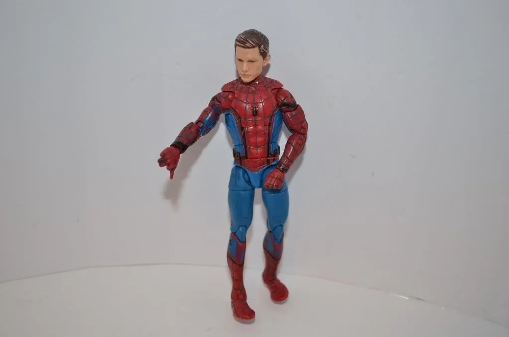 Unmasked Peter Parker head from the Marvel Legends