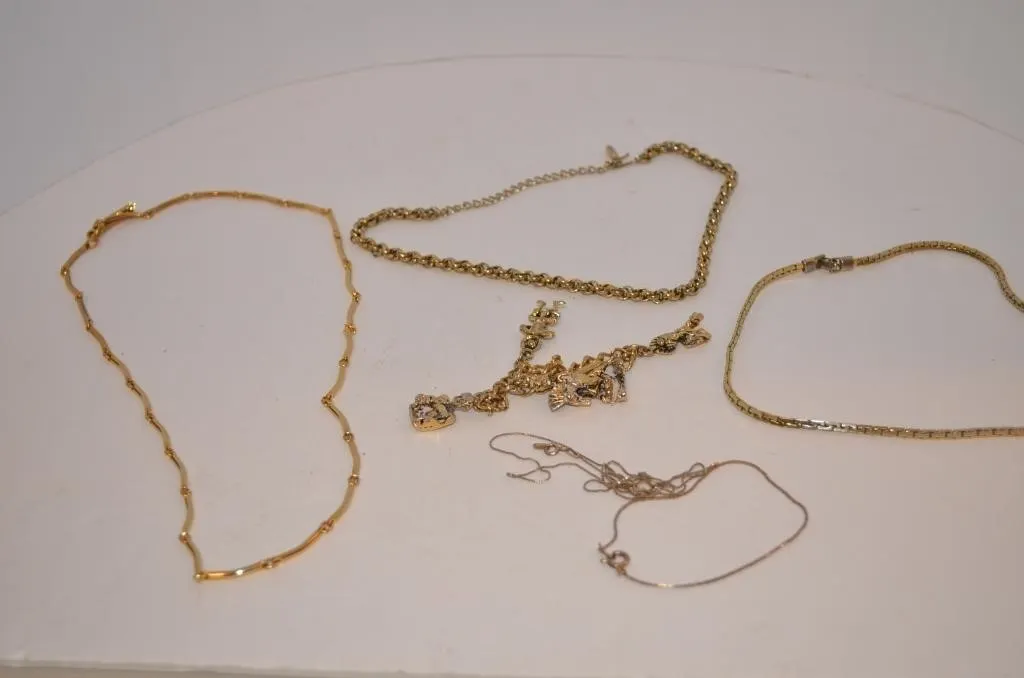 Mixed assortment of gold-tone and silver-tone