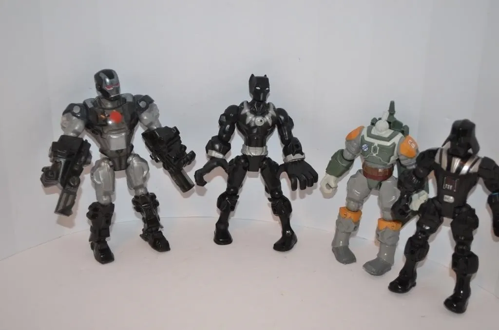 4 lot interchangeable action figures from Hasbro's