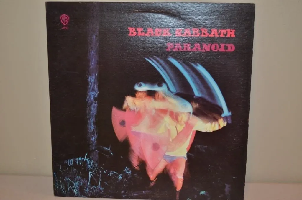 Classic 1970 heavy metal vinyl record Paranoid by