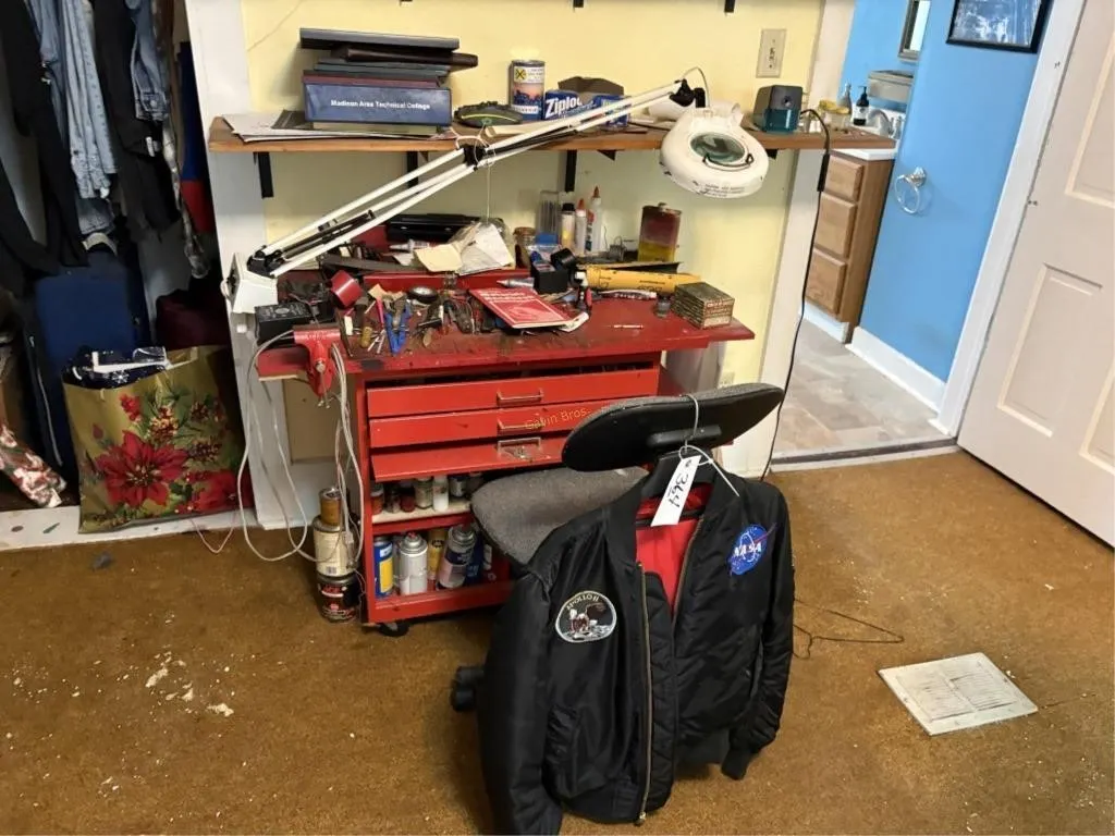 Rolling Tool Cart w/misc contents