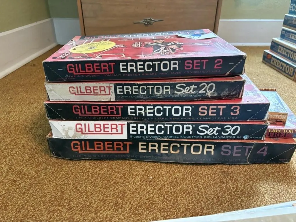 (5) Gilbert Erector Sets