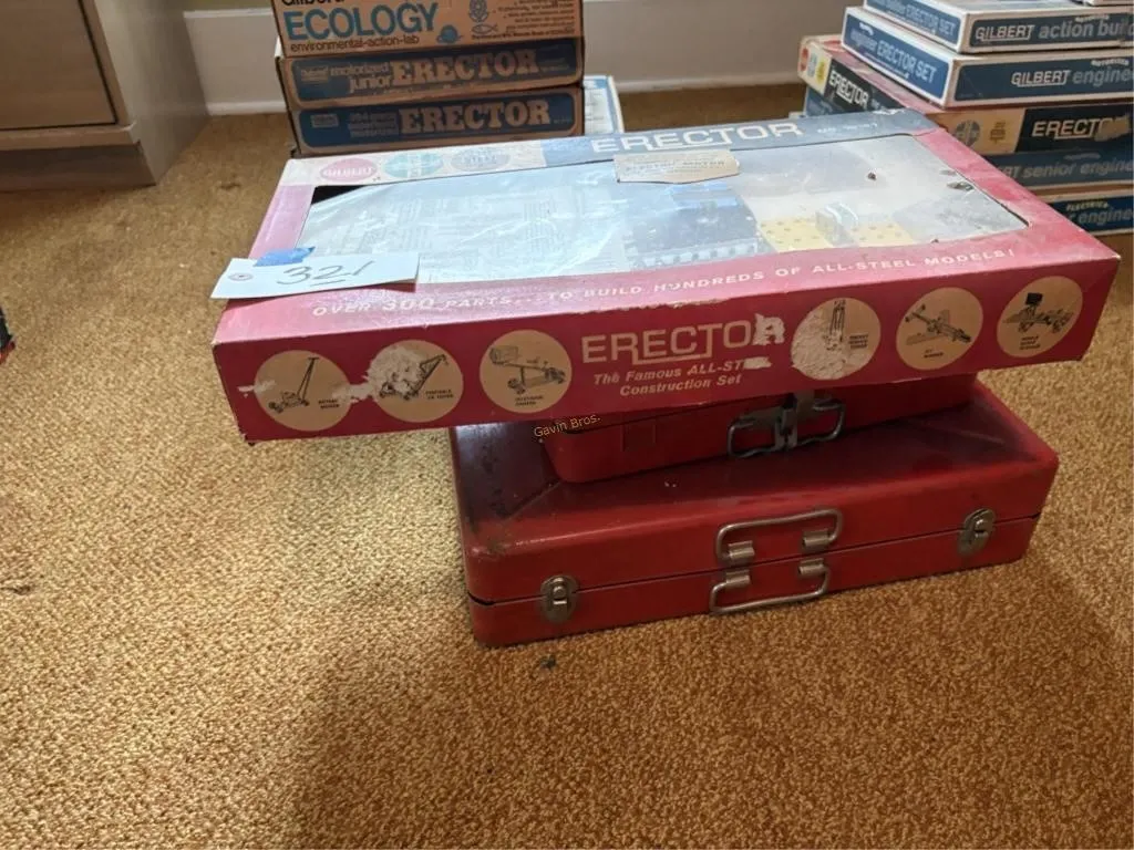 Gilbert Erector & other building kits