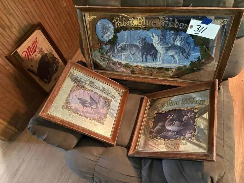 Pabst Blue Ribbon Wildlife Collection Mirrors