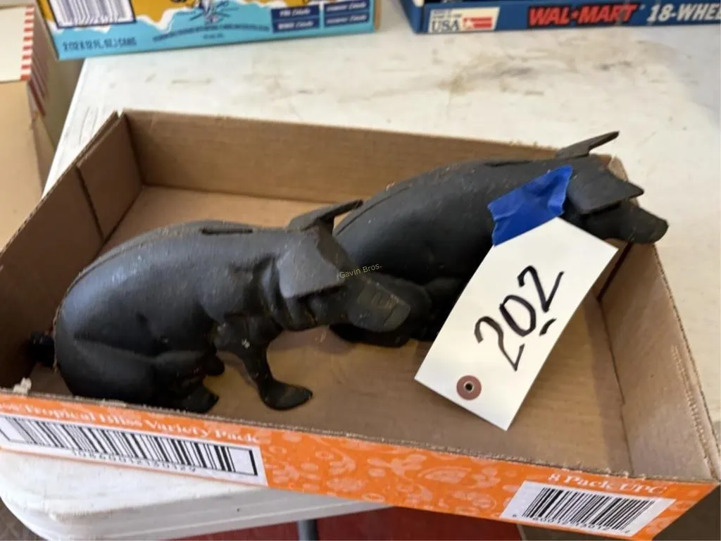 Cast Iron Piggy Banks