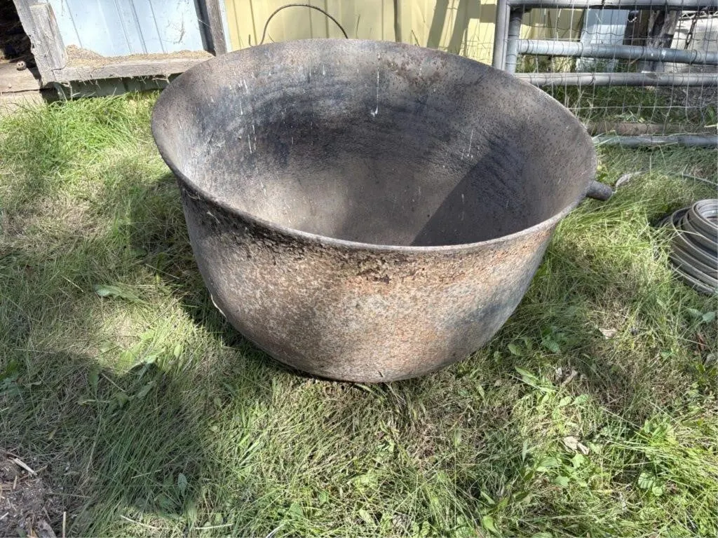 Large Cast-Iron Kettle