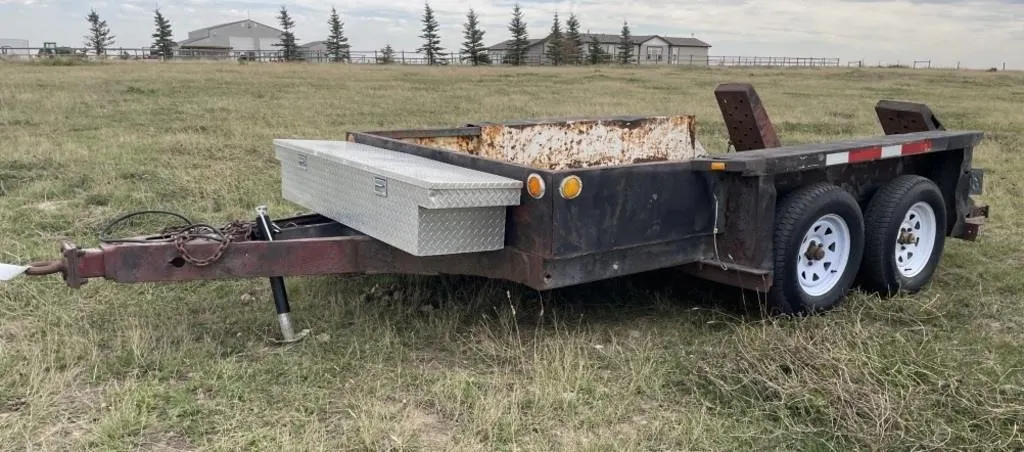 Shop Built 12' Skid Steer Trailer