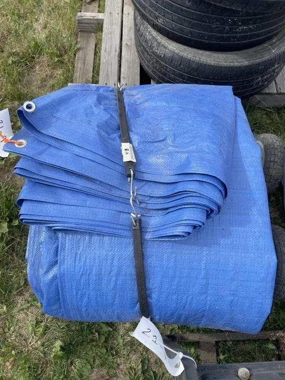 Blue Tarp W/ 4 Tarp Straps